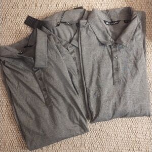 Lot Of 3 Travis Matthew Gray Polo Golf Shirts Size XXXL